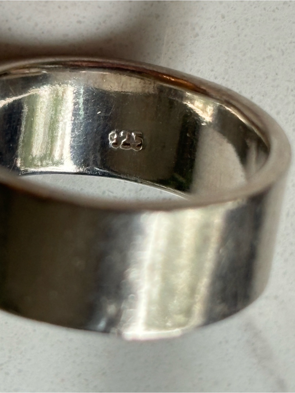 Classic Polished Sterling Silver Band Ring - Picture 4 of 5